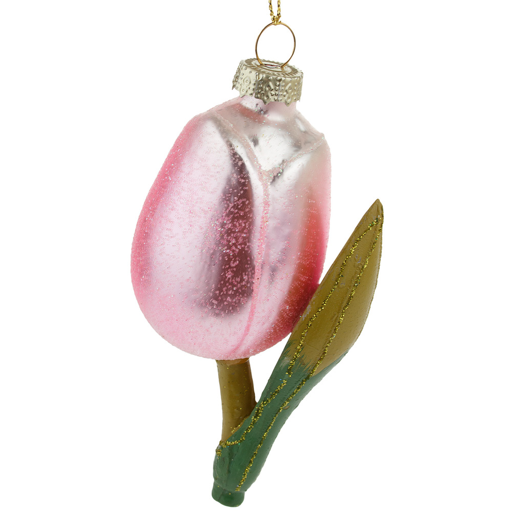 Glass christmas Tulip, Pink